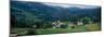 View of houses in a field, Esnazu, Basque Country, Pyrenees-Atlantiques, France-null-Mounted Photographic Print