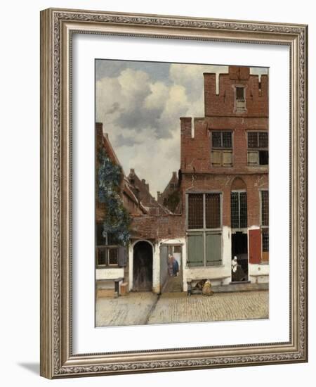 View of Houses in Delft, 1658-Johannes Vermeer-Framed Art Print