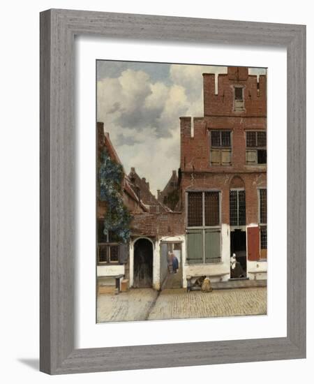 View of Houses in Delft, 1658-Johannes Vermeer-Framed Art Print