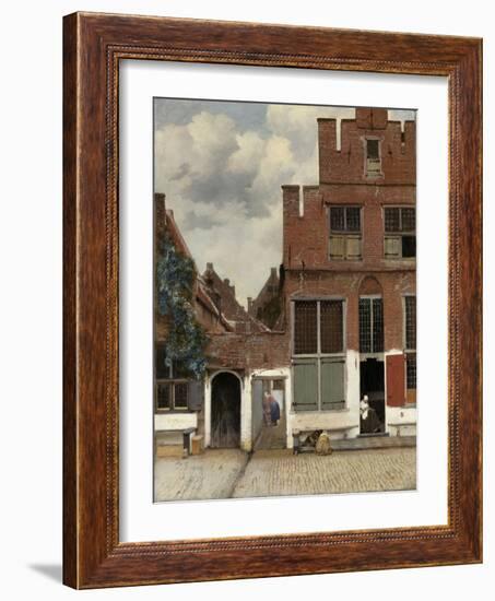 View of Houses in Delft, 1658-Johannes Vermeer-Framed Art Print