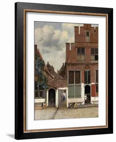 View of Houses in Delft, 1658-Johannes Vermeer-Framed Art Print