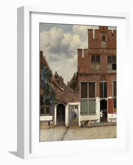 View of Houses in Delft, 1658-Johannes Vermeer-Framed Art Print