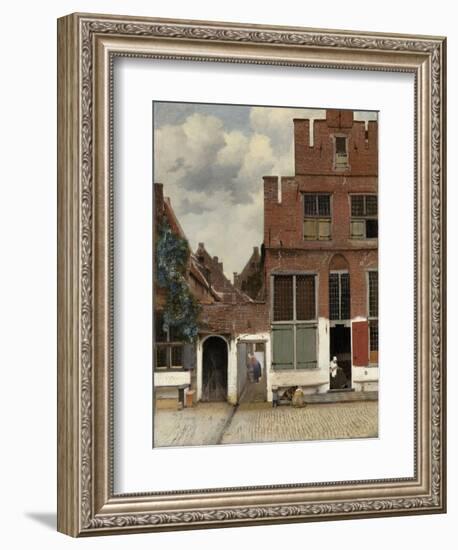 View of Houses in Delft, 1658-Johannes Vermeer-Framed Premium Giclee Print