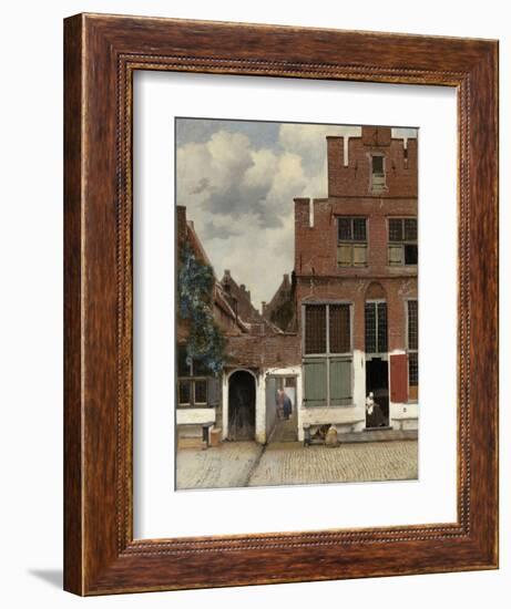 View of Houses in Delft, 1658-Johannes Vermeer-Framed Premium Giclee Print