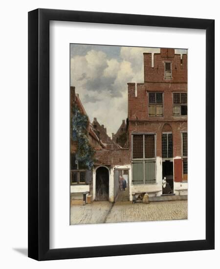 View of Houses in Delft, 1658-Johannes Vermeer-Framed Premium Giclee Print