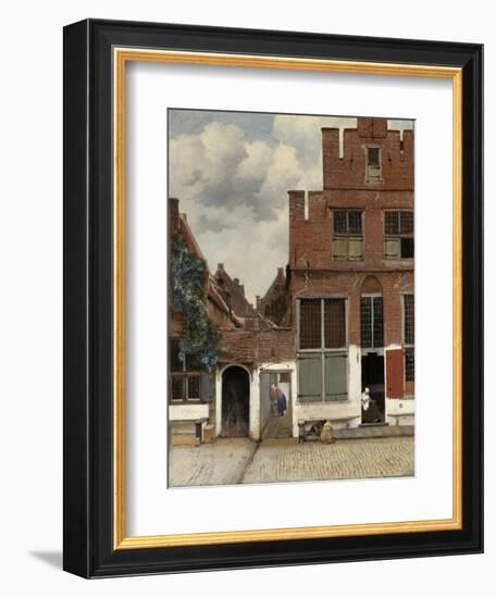 View of Houses in Delft, 1658-Johannes Vermeer-Framed Premium Giclee Print