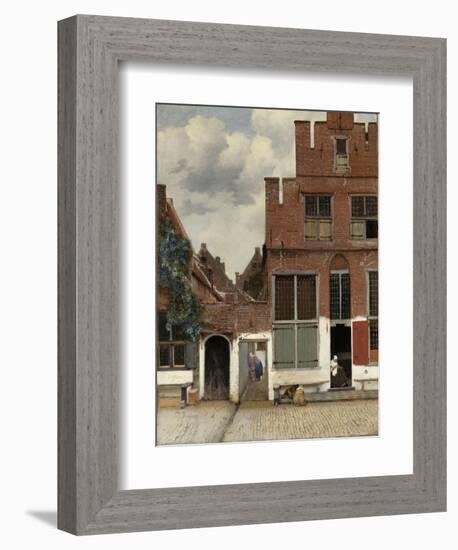 View of Houses in Delft, 1658-Johannes Vermeer-Framed Art Print