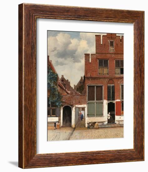 View of Houses in Delft, Known as The Little Street, c. 1658-Johannes Vermeer-Framed Art Print