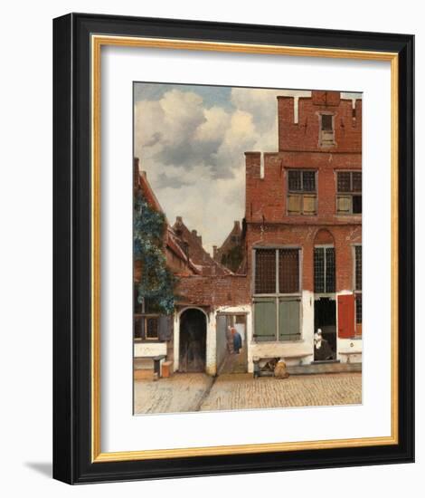 View of Houses in Delft, Known as The Little Street, c. 1658-Johannes Vermeer-Framed Art Print