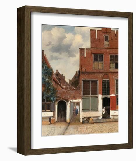 View of Houses in Delft, Known as The Little Street, c. 1658-Johannes Vermeer-Framed Art Print