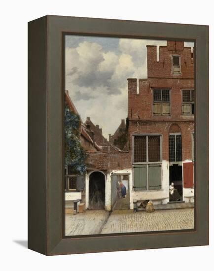 View of Houses in Delft, known as 'The Little Street', C.1658-Johannes Vermeer-Framed Premier Image Canvas