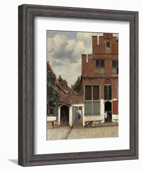 View of Houses in Delft, known as 'The Little Street', C.1658-Johannes Vermeer-Framed Giclee Print