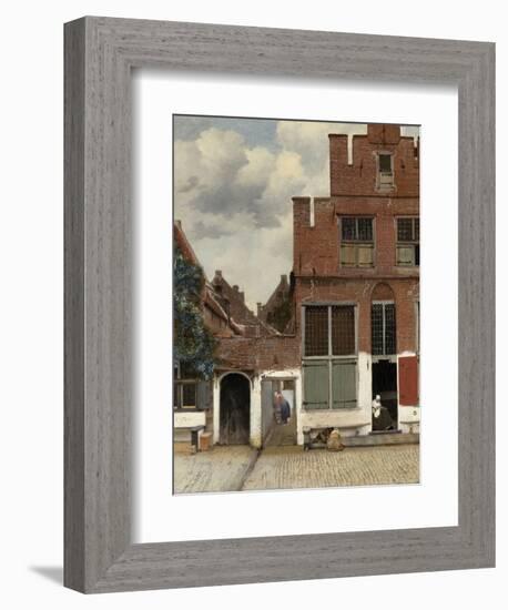 View of Houses in Delft, known as 'The Little Street', C.1658-Johannes Vermeer-Framed Giclee Print