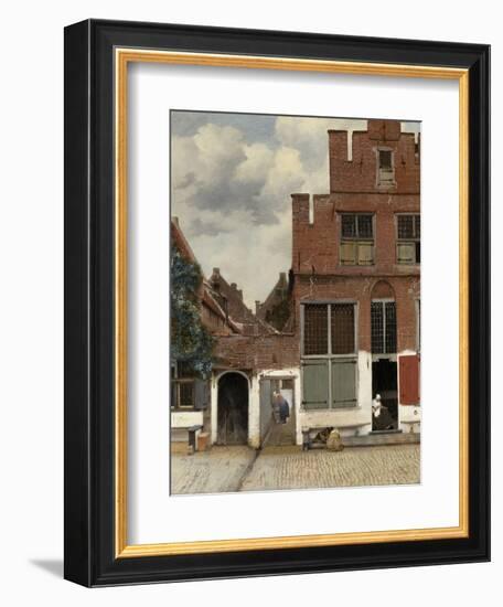 View of Houses in Delft, known as 'The Little Street', C.1658-Johannes Vermeer-Framed Giclee Print