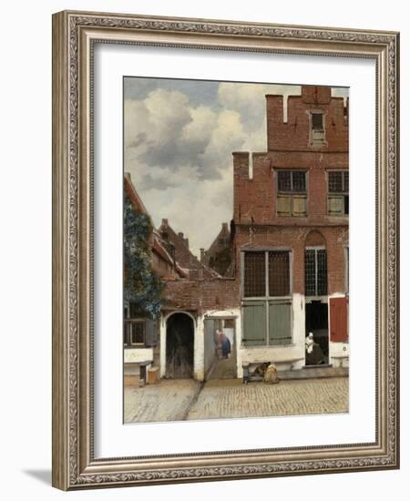 View of Houses in Delft, known as 'The Little Street', C.1658-Johannes Vermeer-Framed Giclee Print