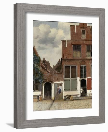 View of Houses in Delft, known as 'The Little Street', C.1658-Johannes Vermeer-Framed Giclee Print