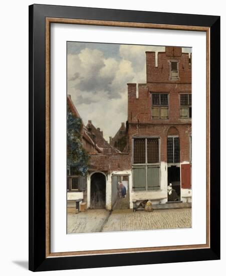 View of Houses in Delft, known as 'The Little Street', C.1658-Johannes Vermeer-Framed Giclee Print