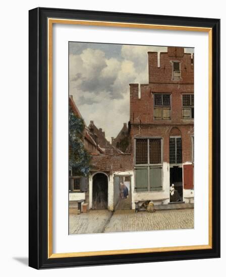 View of Houses in Delft, known as 'The Little Street', C.1658-Johannes Vermeer-Framed Giclee Print