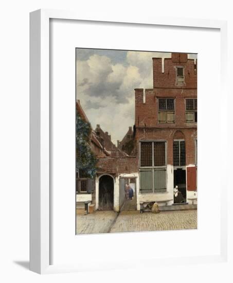 View of Houses in Delft, known as 'The Little Street', C.1658-Johannes Vermeer-Framed Giclee Print