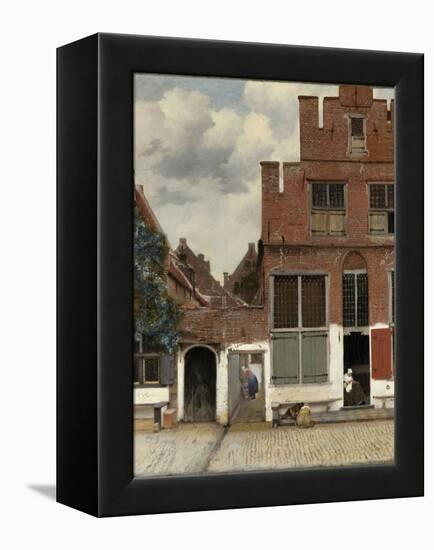 View of Houses in Delft, known as the Little Street-Johannes Vermeer-Framed Stretched Canvas