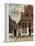 View of Houses in Delft, known as the Little Street-Johannes Vermeer-Framed Stretched Canvas