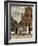 View of Houses in Delft, known as the Little Street-Johannes Vermeer-Framed Art Print