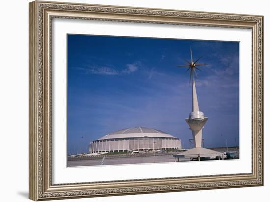 View of Houston Astrodome-null-Framed Giclee Print