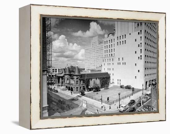 View of Houston, Texas-Dmitri Kessel-Framed Premier Image Canvas