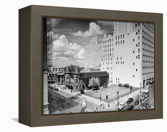 View of Houston, Texas-Dmitri Kessel-Framed Premier Image Canvas