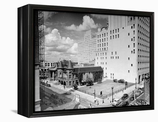 View of Houston, Texas-Dmitri Kessel-Framed Premier Image Canvas