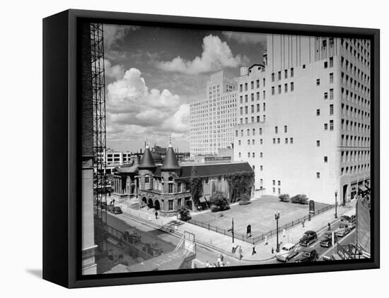 View of Houston, Texas-Dmitri Kessel-Framed Premier Image Canvas