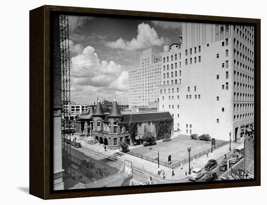 View of Houston, Texas-Dmitri Kessel-Framed Premier Image Canvas