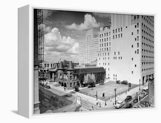 View of Houston, Texas-Dmitri Kessel-Framed Premier Image Canvas