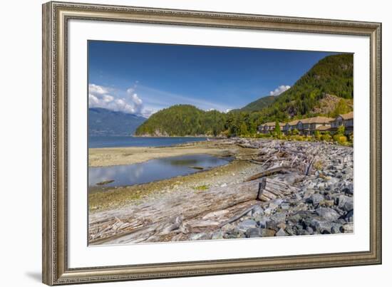 View of How Sound at Furry Creek off The Sea to Sky Highway near Squamish, British Columbia, Canada-Frank Fell-Framed Photographic Print