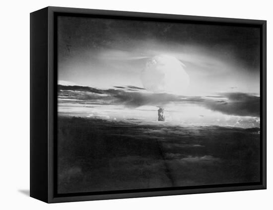 View of Hydrogen Bomb Mushroom Cloud Rising-null-Framed Premier Image Canvas