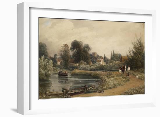 View of Iffley from the River, 1841-Peter De Wint-Framed Giclee Print