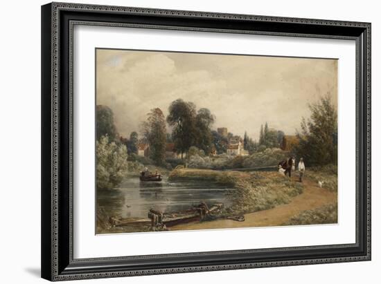 View of Iffley from the River, 1841-Peter De Wint-Framed Giclee Print