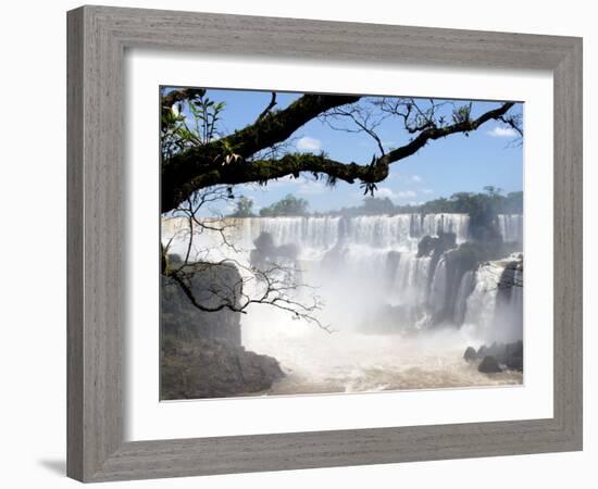 View of Iguassu Falls and Jungle, Argentina-Michele Molinari-Framed Photographic Print