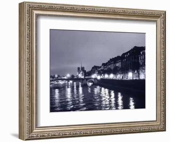 View of Ile St. Louis, Seine River, France-Walter Bibikow-Framed Photographic Print