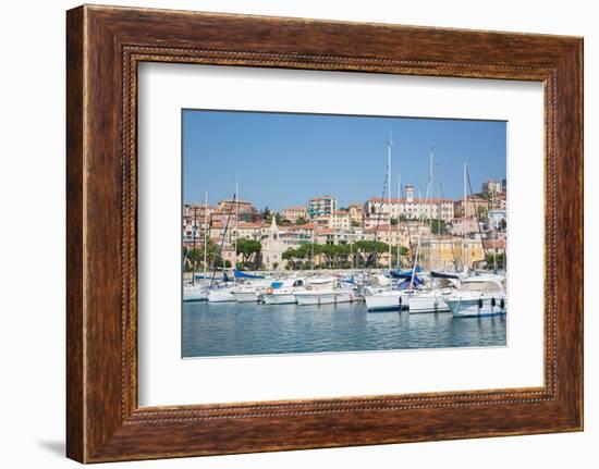 View of Imperia Harbour, Imperia, Liguria, Italy, Europe-Frank Fell-Framed Photographic Print