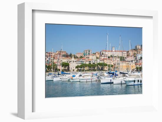 View of Imperia Harbour, Imperia, Liguria, Italy, Europe-Frank Fell-Framed Photographic Print