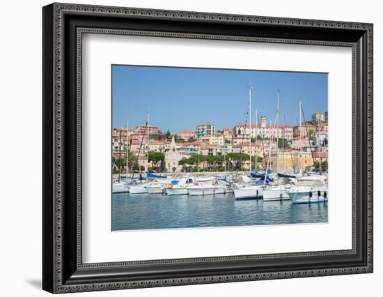 View of Imperia Harbour, Imperia, Liguria, Italy, Europe-Frank Fell-Framed Photographic Print