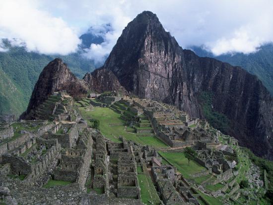 View Of Incan Ruins Machu Picchu Peru Photographic Print Shirley Vanderbilt Art Com