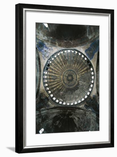 View of Interior of Dome of Hagia Sophia-null-Framed Premium Photographic Print