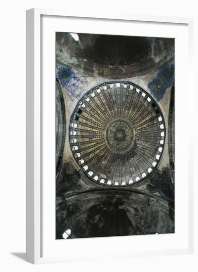 View of Interior of Dome of Hagia Sophia-null-Framed Photographic Print