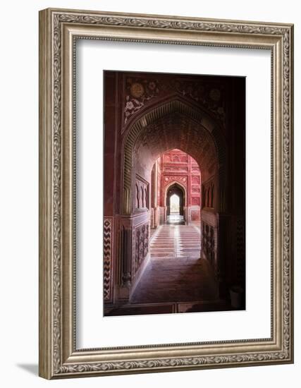 View of interior Taj Mahal, India-Panoramic Images-Framed Photographic Print