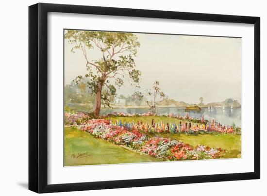 View of Inya Lake, Yangon, 1940s-Saya Saung-Framed Giclee Print