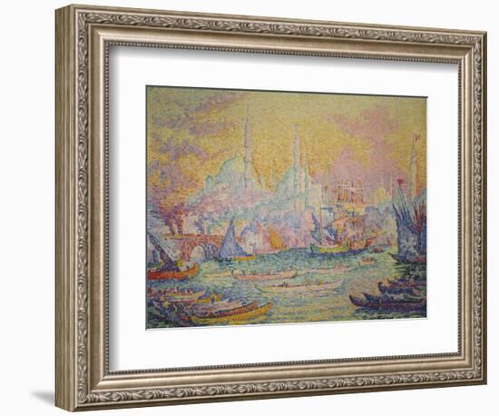 View of Istanbul, 1907-Paul Signac-Framed Giclee Print