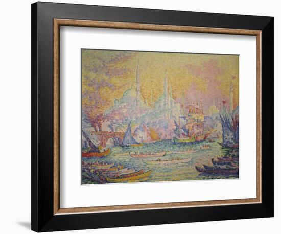 View of Istanbul, 1907-Paul Signac-Framed Giclee Print