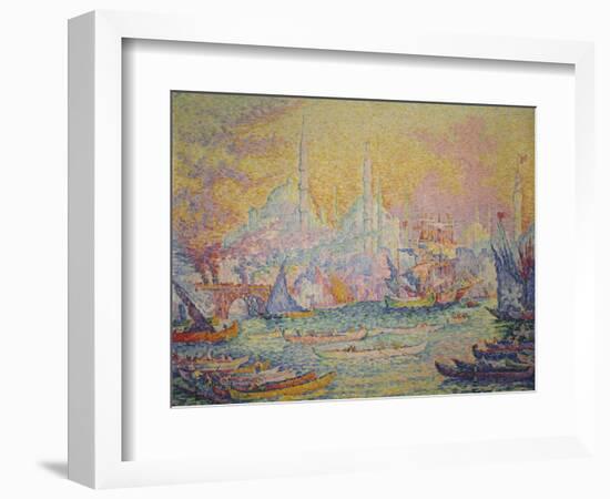 View of Istanbul, 1907-Paul Signac-Framed Giclee Print